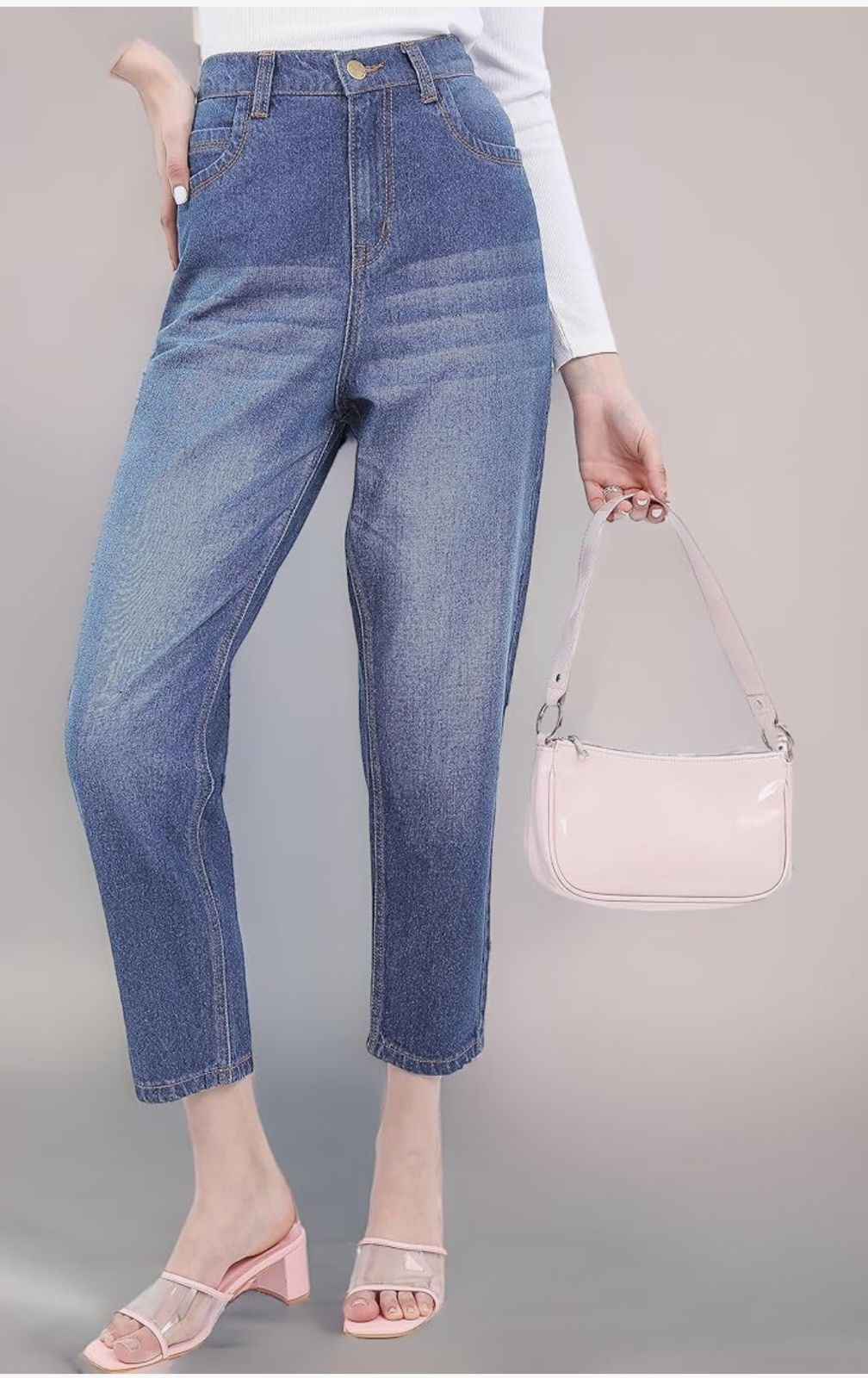 Women's Relaxed Fit Mid Rise Jeans