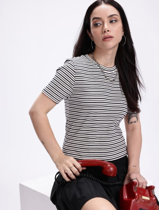 Women Striped T-shirt