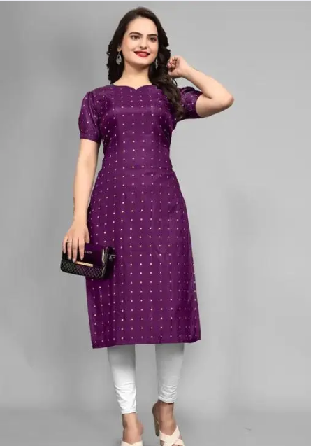 Kurtha with Taffeta Silk fabric