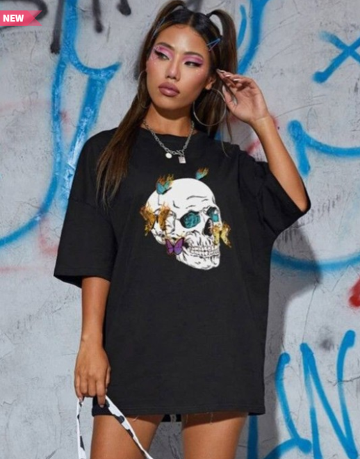 Women Printed Applique T-shirt