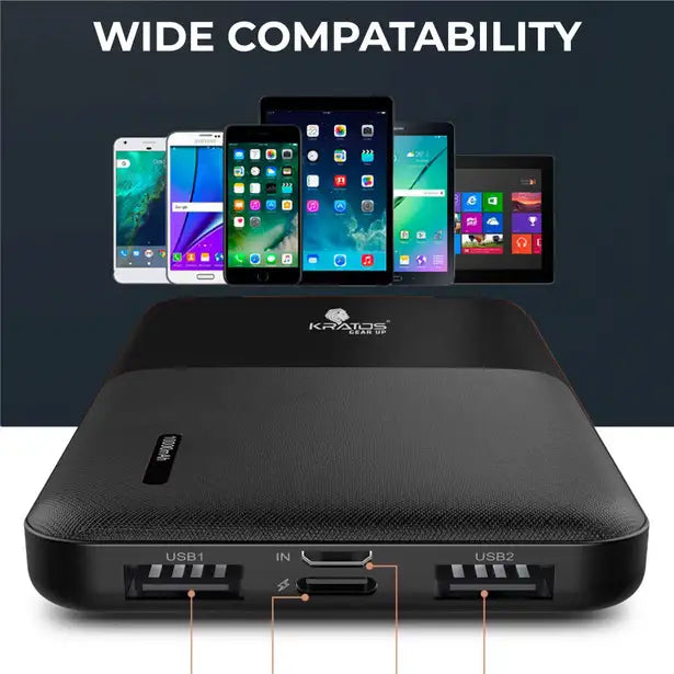 Kratos 10000 mAh 12 W Compact Pocket Size Power Bank