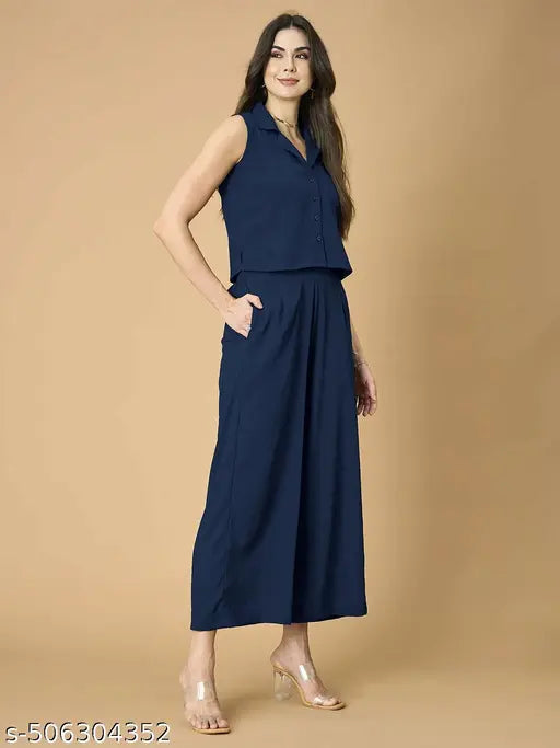 Women&#39;s Solid Co-ord Set - Image 4