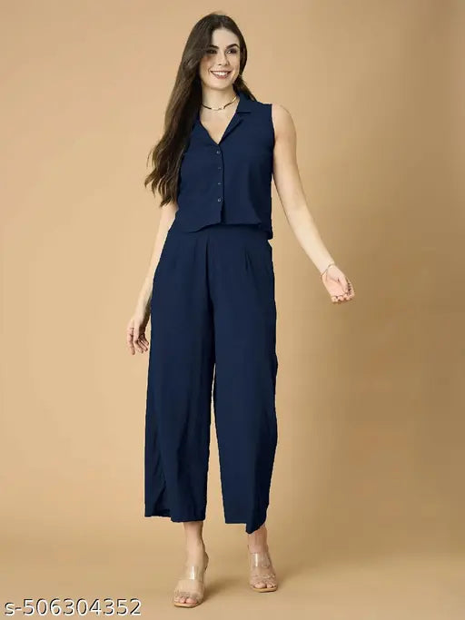 Women&#39;s Solid Co-ord Set - Image 3