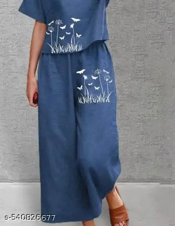 Korean Style Printed Summer Wear Coord set | Top Bottom Set | Printed | Oversize Top | Tunic Set