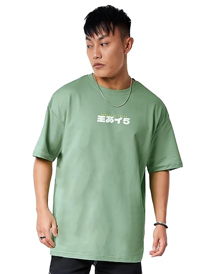 Darkbuck® Anime Luffy Gear 5 Graphic Oversized T Shirt for Men and Women Drop Shoulder Loose Baggy Fit Unisex Pure Cotton T-Shirt