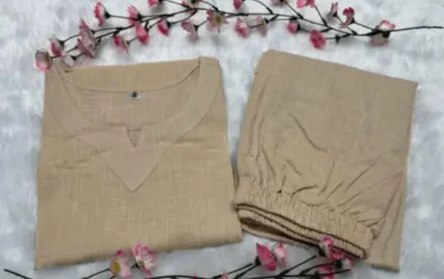 BEAUTIFUL COTTON PREMIUM CO-ORDS SET Paired up with premium cotton slub plazo with 2 side pocket - Image 3