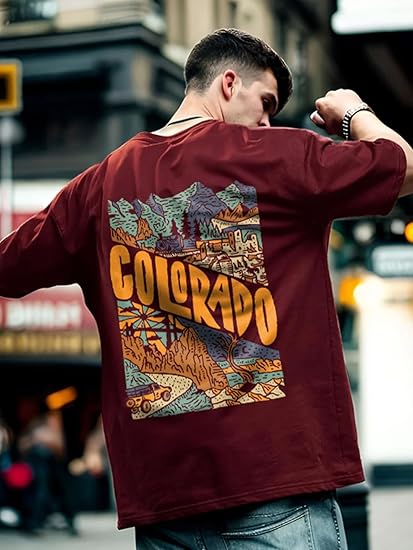 NOBERO Men&#39;s Cotton Oversized Fit T-Shirt - Image 2