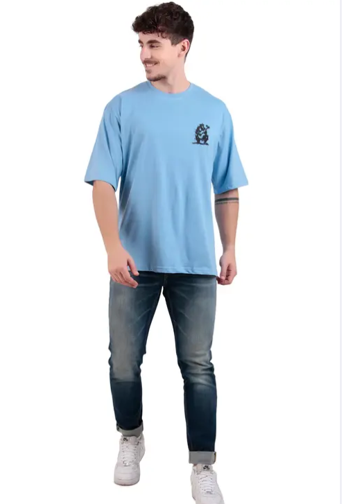 Men&#39;s Printed Cotton Oversized T-Shirt for casual and party wear - Image 3