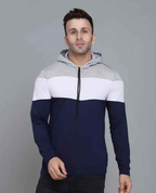 T DOT Men T shirt , full sleeve t shirt , cotton t shirt, hood t shirt, t shirt color block men , white top for men