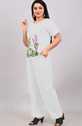 BLUEWEARS Top Palazzos Co-ords Set
