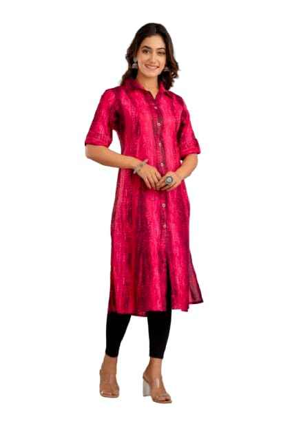 Womens Tie-Dye Shirt Style Kurta