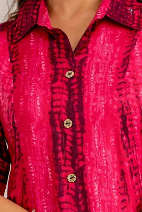 Womens Tie-Dye Shirt Style Kurta