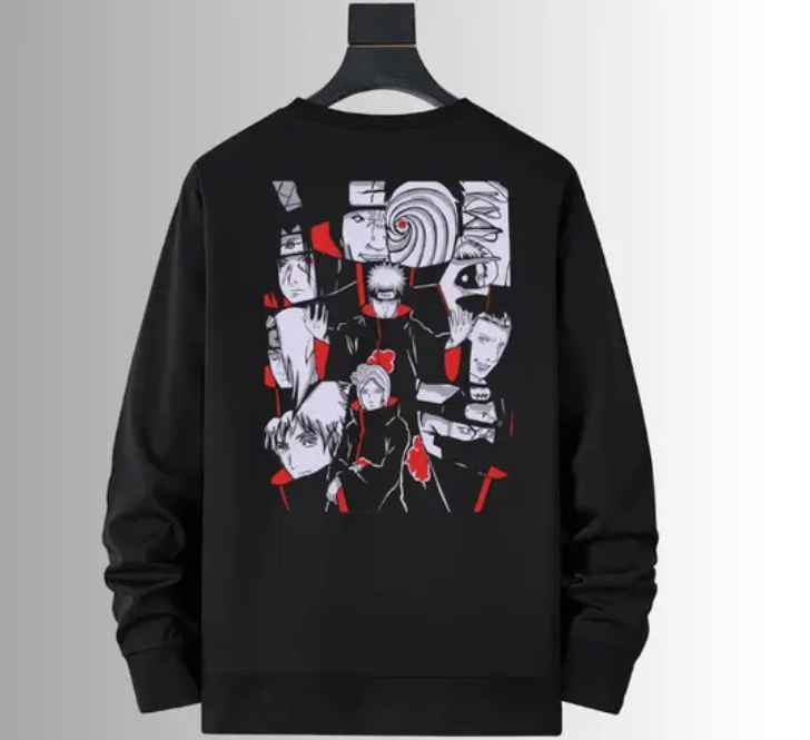 MENS ANIME BACK PRINTED SWEATSHIRT