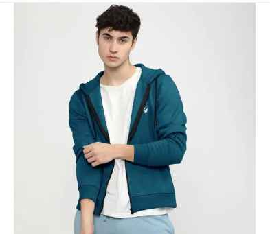 Eyebogler Men Solid Blue Sweatshirts