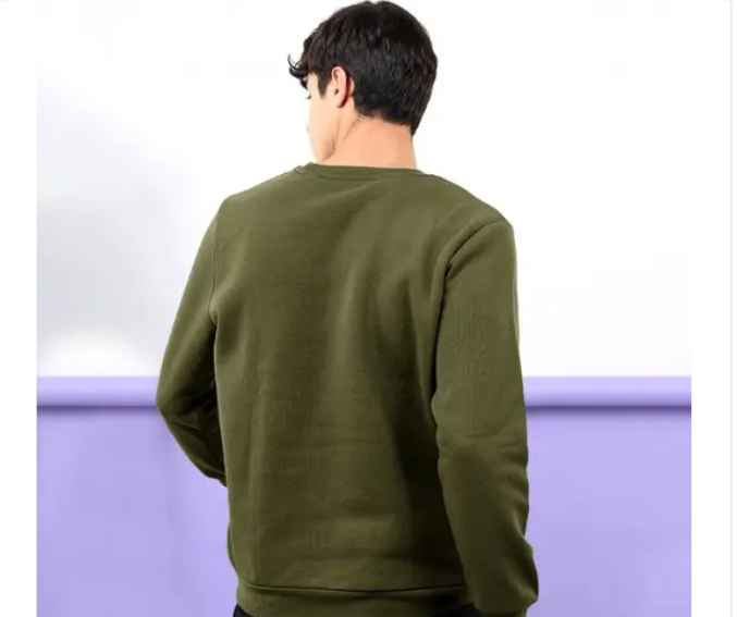 Eyebogler Men Full Sleeve Solid Sweatshirt