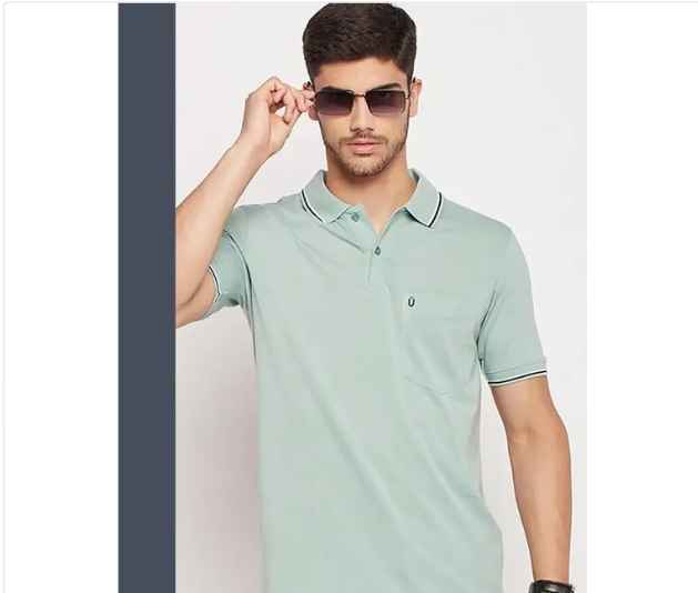 UNIBERRY Men Half Sleeve Solid Polo T-Shirt