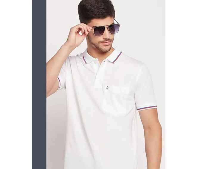 UNIBERRY Men Half Sleeve Solid Polo T-Shirt