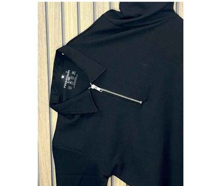 FARROWX Polo Neck Rib Knit Tshirt for men
