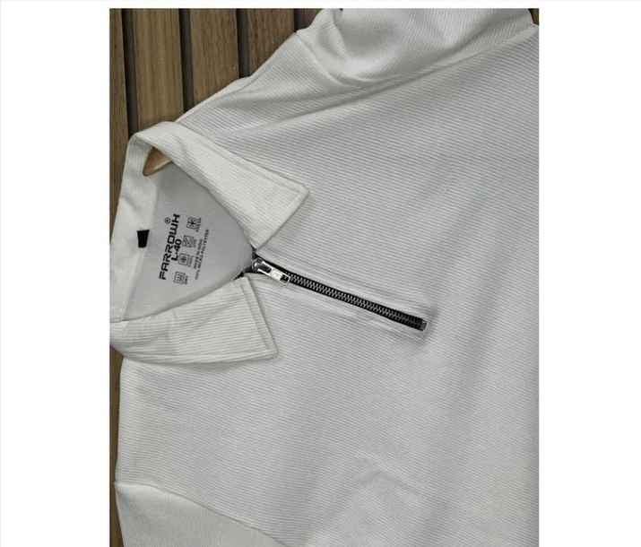 FARROWX Polo Neck Rib Knit Tshirt for men