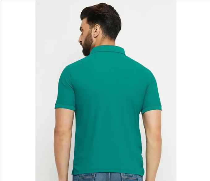 Renuovo Men Teal Green Tshirt