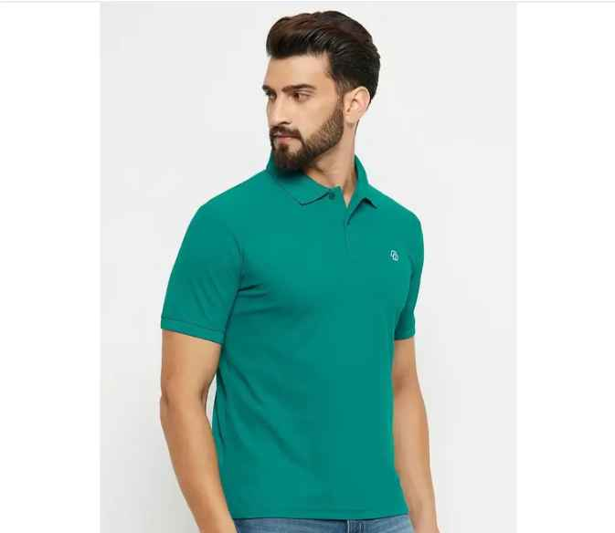 Renuovo Men Teal Green Tshirt