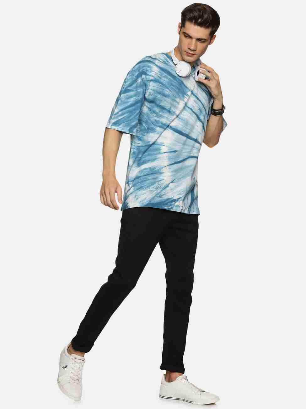 IMPACKT Men Tie & Dye Round Neck pure cotton multicolour T-shirt  - Image 2