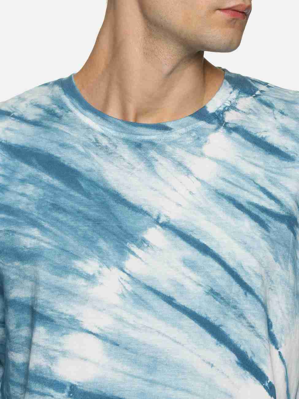 IMPACKT Men Tie & Dye Round Neck pure cotton multicolour T-shirt  - Image 3