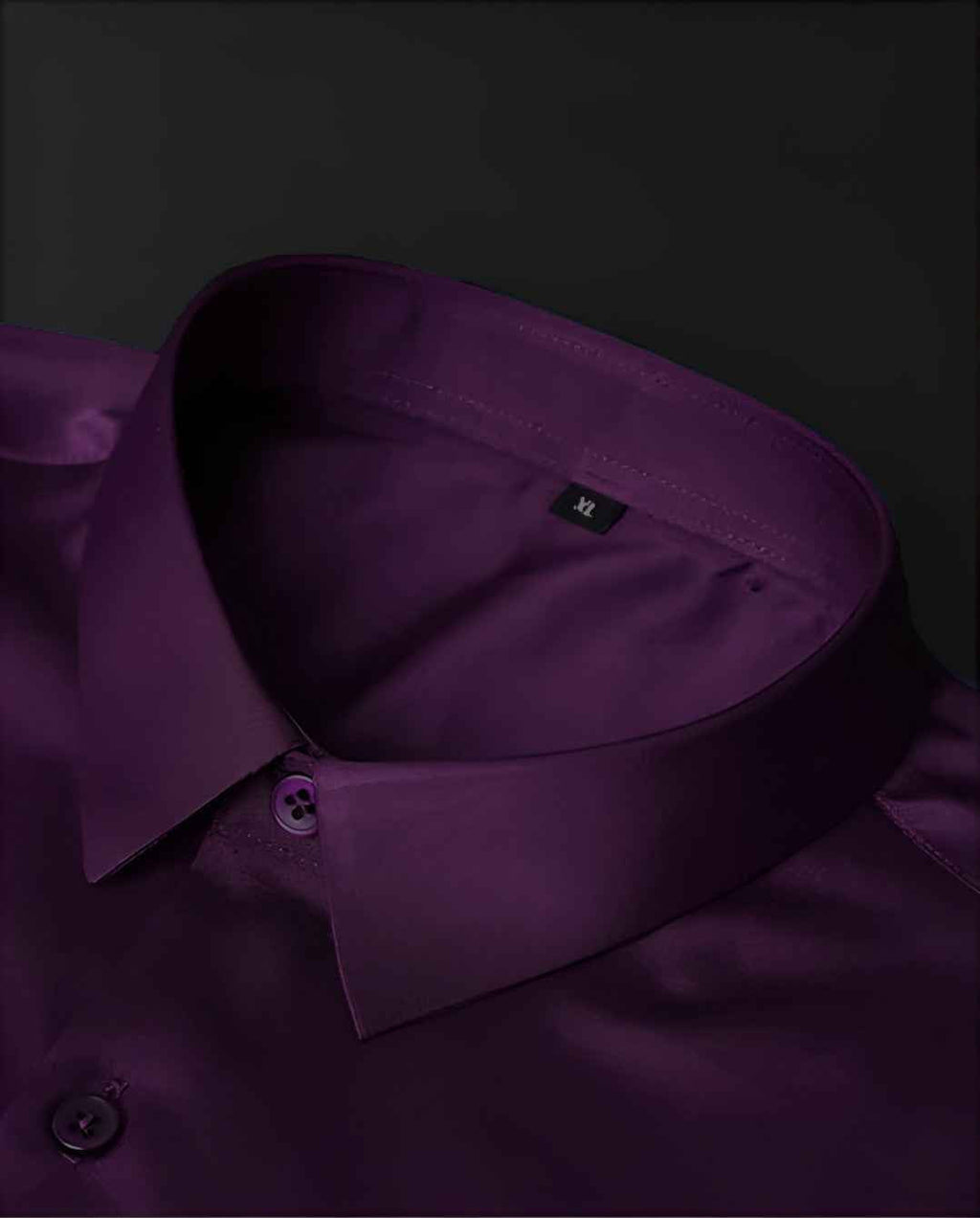 Mens Regular fit solid cut Away collar Party shirt