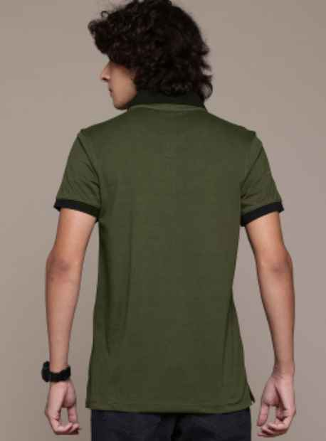 Roadster Men Polo Collar T-shirt