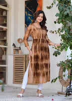 Straight Naira Cut Tie Dye Kurti for women