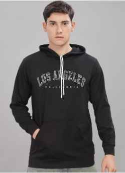 FABRIPPLE Men Printed Hooded Sweatshirt