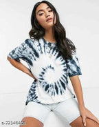 White Black Hot Stylish Trendy Tie dye T-shirts for Womens and Girls.
