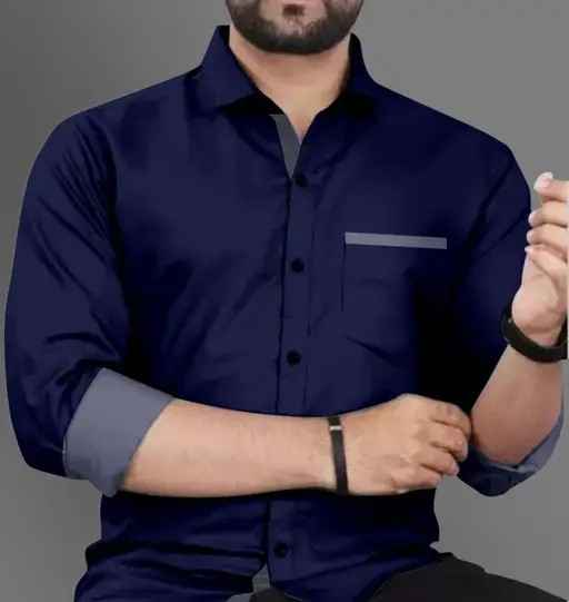 AR FASHION SOLID PATTERN SHIRT