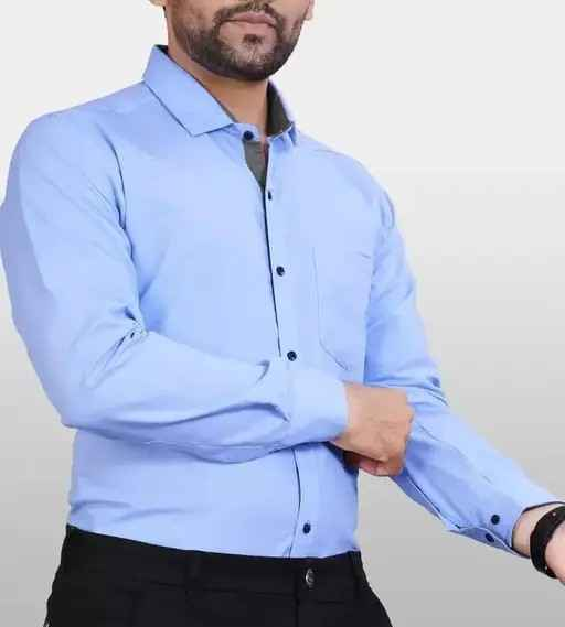 Ethnic Trendz Men Solid Regular Spread Collar Shirt