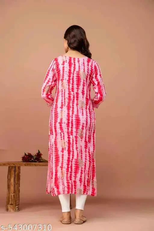 Embroidered Straight Kurti for Women
