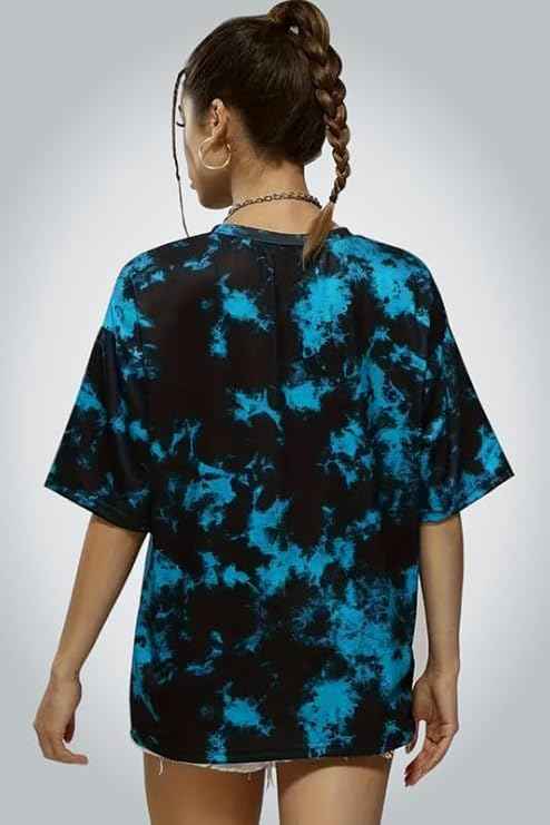 Womens Cotton Oversized Tie-die T-Shirt