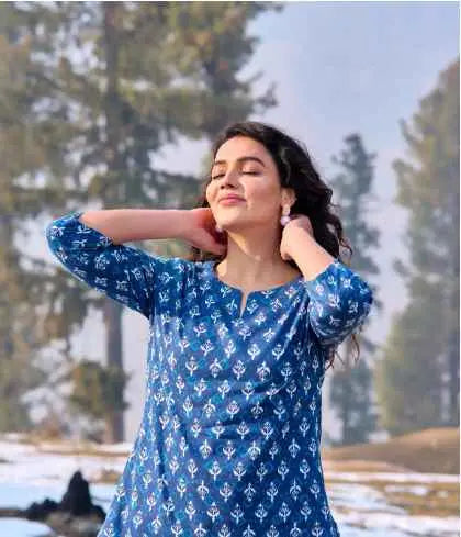 VAALIYAN Women Shirt Trouser Co-Ord Set ( Pack of 1 , Blue )