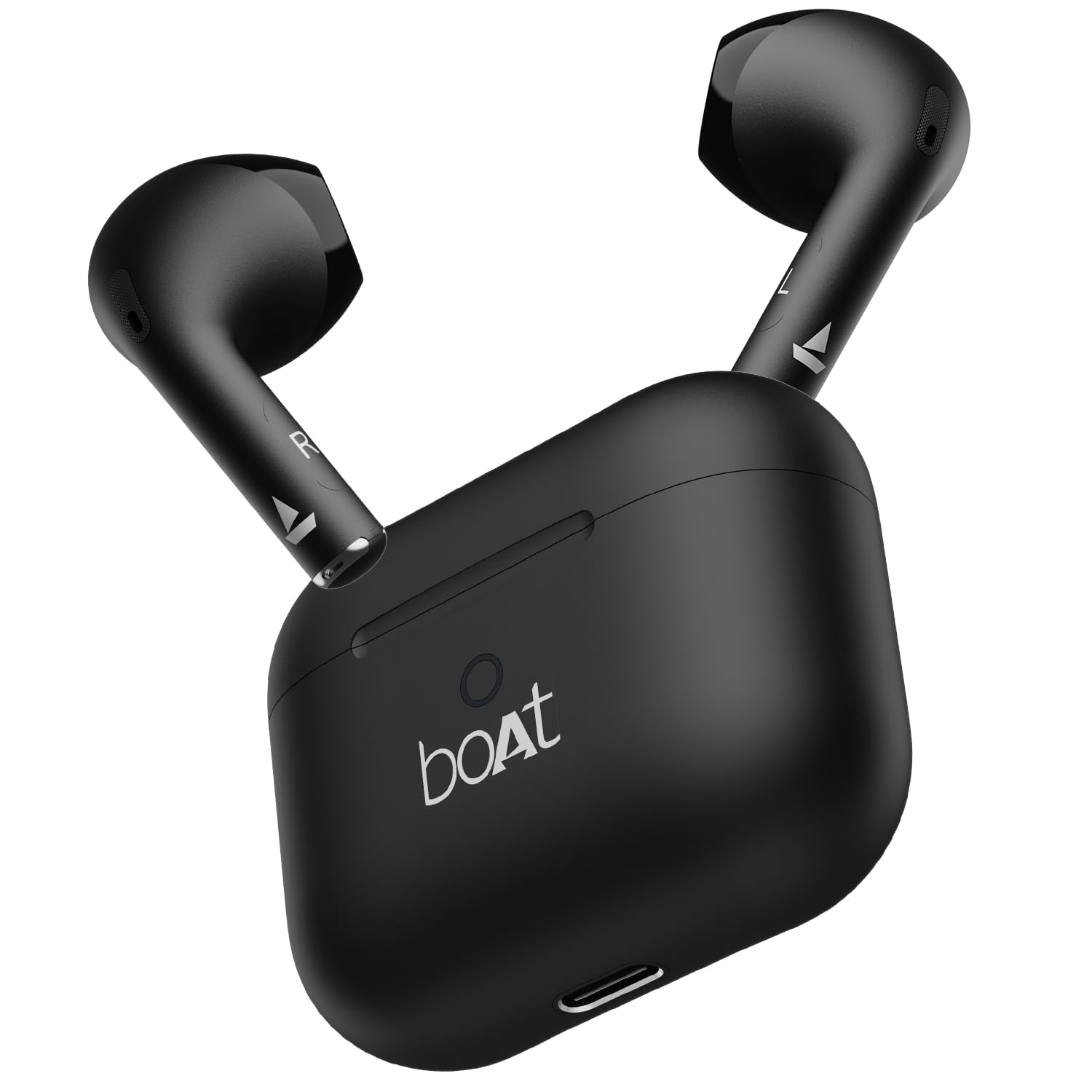 Boat Airdopes Joy, 35Hrs Battery, Fast Charge, IWP Tech, Low Latency, 2Mic ENx, Type-C Port, v5.3 Bluetooth Earbuds