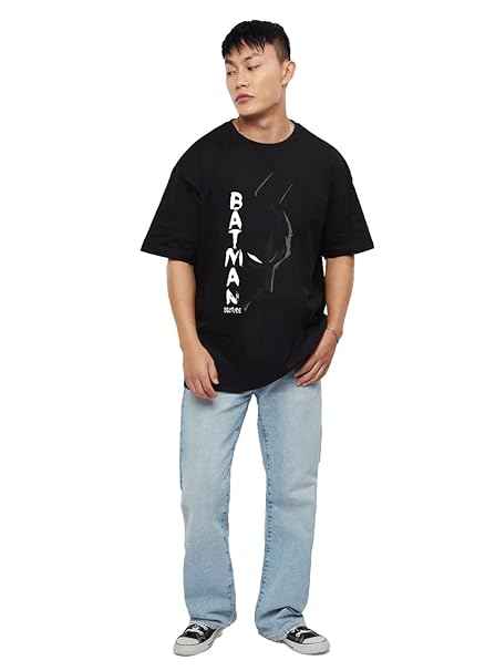 LEOTUDE Half Sleeve Oversized Tshirt for Men