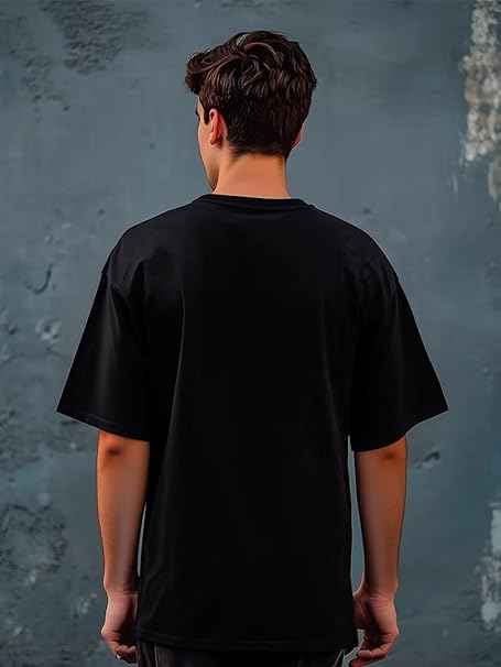 LEOTUDE Men's Cottonblend Oversized Half Sleeve Tshirt