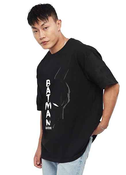 LEOTUDE Half Sleeve Oversized Tshirt for Men