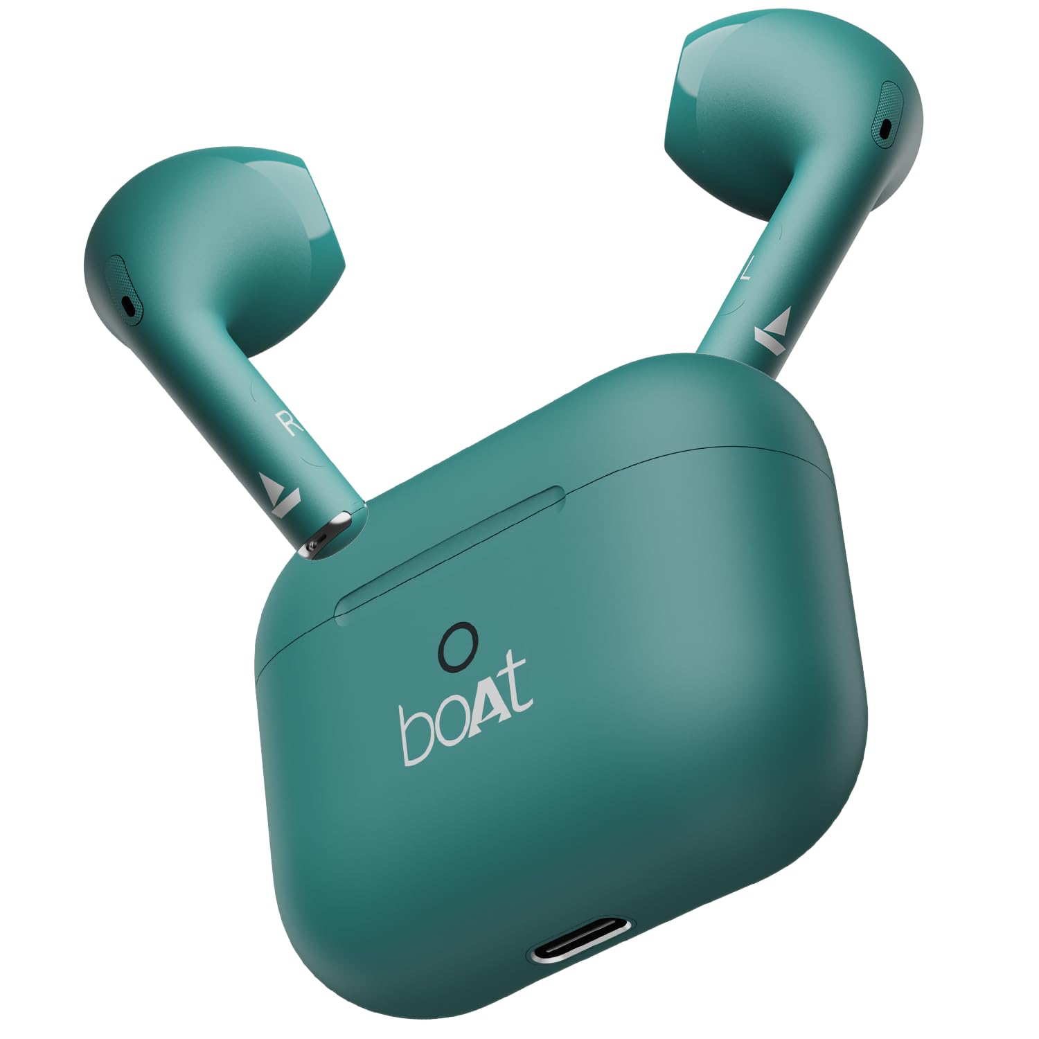 boAt Airdopes Joy, 35Hrs Battery, Fast Charge, IWP Tech, Low Latency, 2Mic ENx, Type-C Port, v5.3 Bluetooth Earbuds