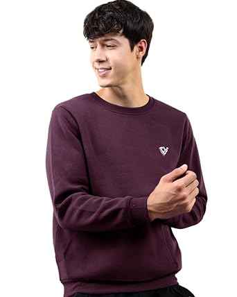 Noble Monk Men Fleece Crew Neck Sweatshirt