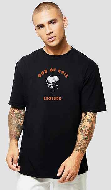 LEOTUDE Oversized Cottonblend Half Sleeve Tshirt