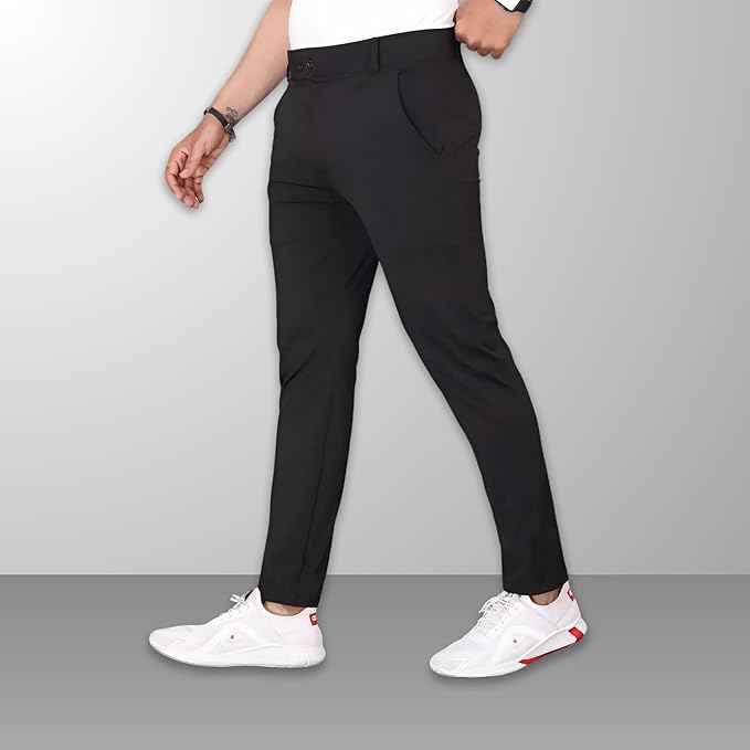 Men's Stylish Slim Fit Trousers for Office and Casual Wear