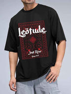 LEOTUDE Men's Cotton Oversized Men Tshirt