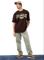 LEOTUDE Women's Oversized Cottonblend Tshirt