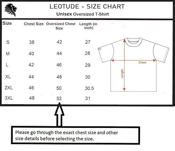 LEOTUDE Oversized Cottonblend Half Sleeve Tshirt