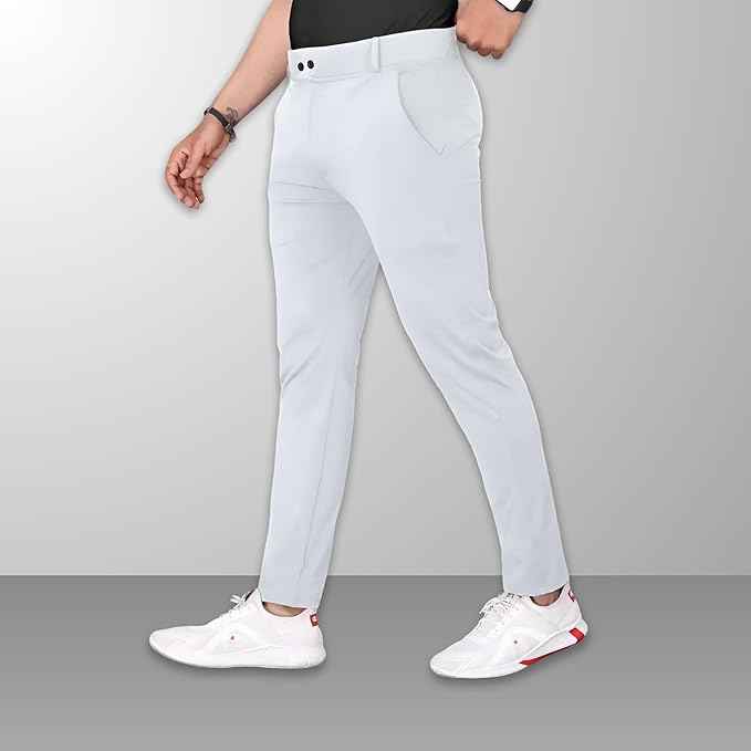 Men's Stylish Slim Fit Trousers for Office and Casual Wear