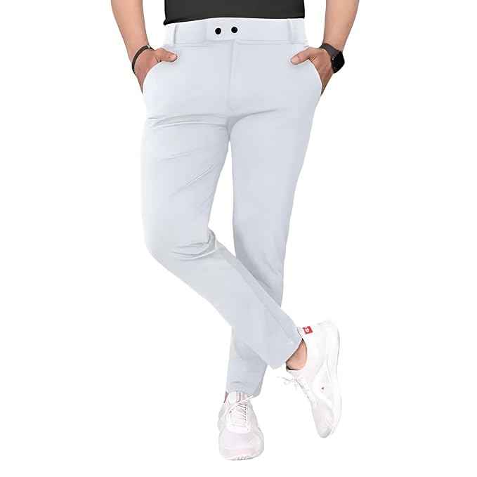 Men's Stylish Slim Fit Trousers for Office and Casual Wear